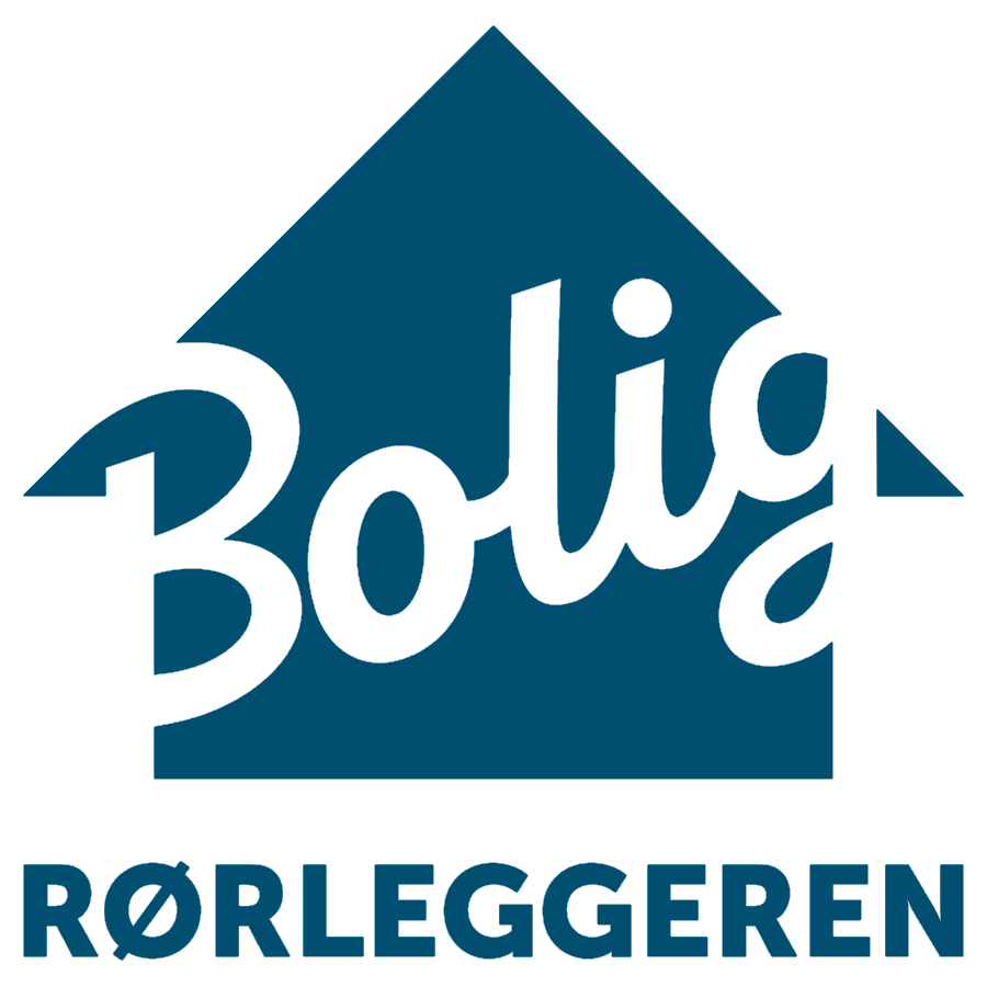 En burgunder-variant av Boligelektrikeren sin logo